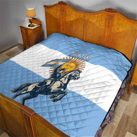 Personalized Argentina Flag Day 20th June Quilt Manuel Belgrano
