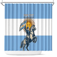 Personalized Argentina Flag Day 20th June Shower Curtain Manuel Belgrano