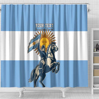 Personalized Argentina Flag Day 20th June Shower Curtain Manuel Belgrano