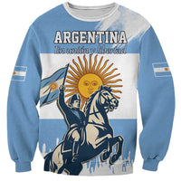 Personalized Argentina Flag Day 20th June Sweatshirt Manuel Belgrano