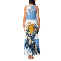 Personalized Argentina Flag Day 20th June Tank Maxi Dress Manuel Belgrano
