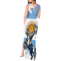 Personalized Argentina Flag Day 20th June Tank Maxi Dress Manuel Belgrano
