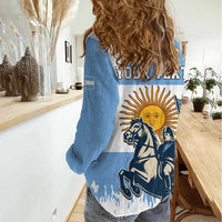 Personalized Argentina Flag Day 20th June Women Casual Shirt Manuel Belgrano