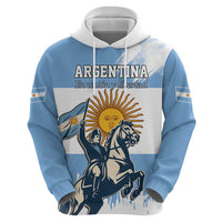 Personalized Argentina Flag Day 20th June Zip Hoodie Manuel Belgrano