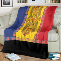 Romania National Flag Day 26th June Blanket Red Traditional Embroidery Patterns