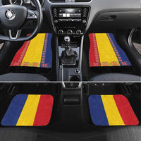 Romania National Flag Day 26th June Car Mats Red Traditional Embroidery Patterns