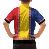 Romania National Flag Day 26th June Hawaiian Shirt Red Traditional Embroidery Patterns