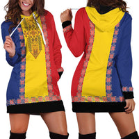 Romania National Flag Day 26th June Hoodie Dress Red Traditional Embroidery Patterns