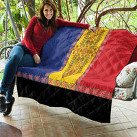 Romania National Flag Day 26th June Quilt Red Traditional Embroidery Patterns