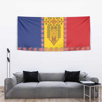 Romania National Flag Day 26th June Tapestry Red Traditional Embroidery Patterns