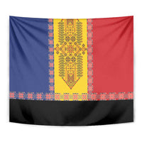 Romania National Flag Day 26th June Tapestry Red Traditional Embroidery Patterns