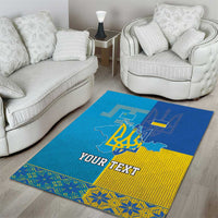 Personalized Crimean Tatar Flag Day Area Rug Ukraine Crimea Map