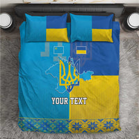 Personalized Crimean Tatar Flag Day Bedding Set Ukraine Crimea Map