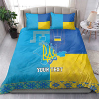 Personalized Crimean Tatar Flag Day Bedding Set Ukraine Crimea Map
