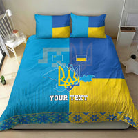 Personalized Crimean Tatar Flag Day Bedding Set Ukraine Crimea Map