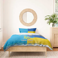 Personalized Crimean Tatar Flag Day Bedding Set Ukraine Crimea Map