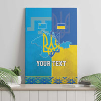 Personalized Crimean Tatar Flag Day Canvas Wall Art Ukraine Crimea Map