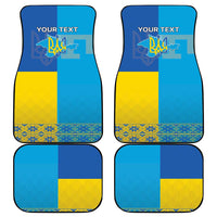 Personalized Crimean Tatar Flag Day Car Mats Ukraine Crimea Map