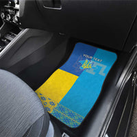 Personalized Crimean Tatar Flag Day Car Mats Ukraine Crimea Map
