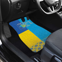Personalized Crimean Tatar Flag Day Car Mats Ukraine Crimea Map