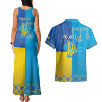 Personalized Crimean Tatar Flag Day Couples Matching Tank Maxi Dress and Hawaiian Shirt Ukraine Crimea Map