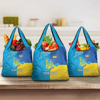 Personalized Crimean Tatar Flag Day Grocery Bag Ukraine Crimea Map