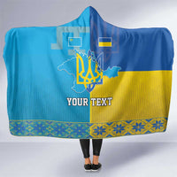 Personalized Crimean Tatar Flag Day Hooded Blanket Ukraine Crimea Map