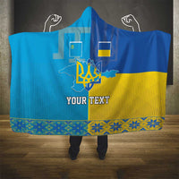 Personalized Crimean Tatar Flag Day Hooded Blanket Ukraine Crimea Map