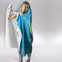 Personalized Crimean Tatar Flag Day Hooded Blanket Ukraine Crimea Map