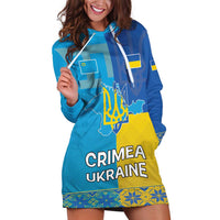 Personalized Crimean Tatar Flag Day Hoodie Dress Ukraine Crimea Map