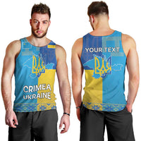 Personalized Crimean Tatar Flag Day Men Tank Top Ukraine Crimea Map