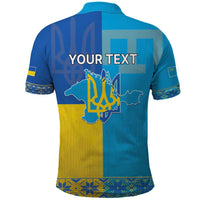 Personalized Crimean Tatar Flag Day Polo Shirt Ukraine Crimea Map