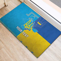 Personalized Crimean Tatar Flag Day Rubber Doormat Ukraine Crimea Map