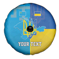 Personalized Crimean Tatar Flag Day Spare Tire Cover Ukraine Crimea Map