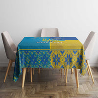 Personalized Crimean Tatar Flag Day Tablecloth Ukraine Crimea Map