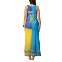 Personalized Crimean Tatar Flag Day Tank Maxi Dress Ukraine Crimea Map
