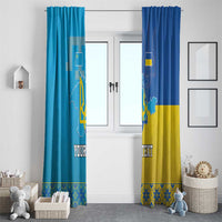 Personalized Crimean Tatar Flag Day Window Curtain Ukraine Crimea Map