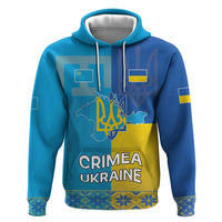 Personalized Crimean Tatar Flag Day Zip Hoodie Ukraine Crimea Map