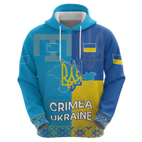 Personalized Crimean Tatar Flag Day Zip Hoodie Ukraine Crimea Map