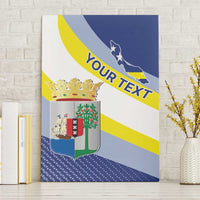 Personalized Curacao Coat of Arms Canvas Wall Art Map Flag Style
