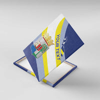 Personalized Curacao Coat of Arms Canvas Wall Art Map Flag Style