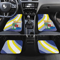 Personalized Curacao Coat of Arms Car Mats Map Flag Style