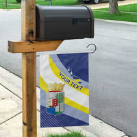 Personalized Curacao Coat of Arms Garden Flag Map Flag Style