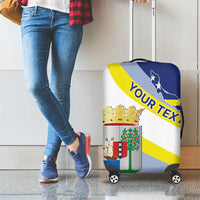 Personalized Curacao Coat of Arms Luggage Cover Map Flag Style