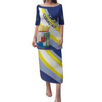 Personalized Curacao Coat of Arms Puletasi Map Flag Style