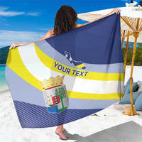 Personalized Curacao Coat of Arms Sarong Map Flag Style