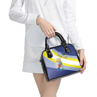 Personalized Curacao Coat of Arms Shoulder Handbag Map Flag Style