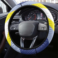 Curacao Coat of Arms Steering Wheel Cover Map Flag Style