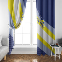 Personalized Curacao Coat of Arms Window Curtain Map Flag Style