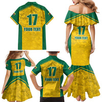 Republic of Lithuania Football Family Matching Mermaid Dress and Hawaiian Shirt Sporty Style